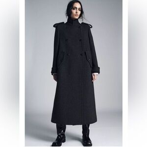 ZARA LONG WOOL COAT ZW COLLECTION LIMITED EDITION